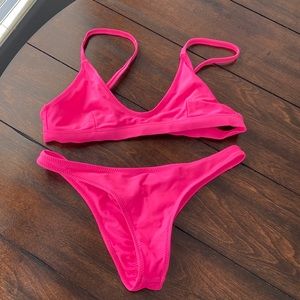 Pink bikini